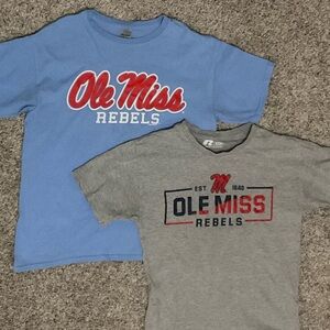 Ole Miss Kids T-Shirts XL- Blue and Gray - Hotty Toddy